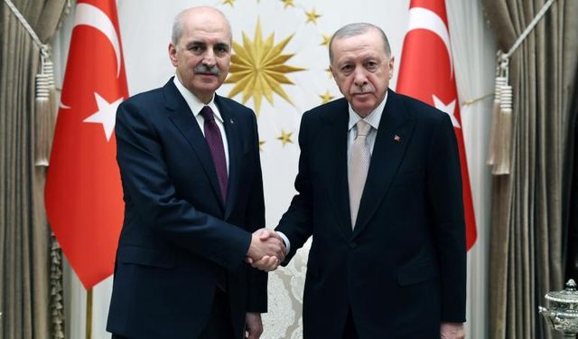 Erdoğan TBMM Başkanı Kurtulmuş'u kabul etti