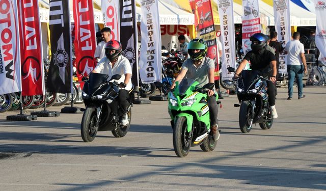 Motosiklet tutkunları Gaziantep'teki motofestte bir araya geldi