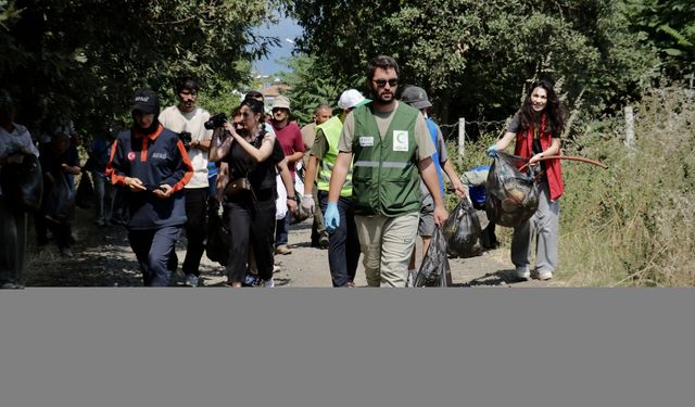 Samsun'da ormanlık alanlarda yangın riskine karşı doğa temizliği yapıldı