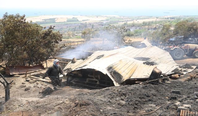 Tekirdağ'ın Şarköy ilçesinde çıkan orman yangını ekiplerce kontrol altına alındı