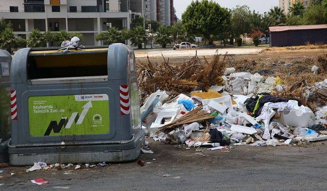 Adana'da vatandaşların 'çöp' tepkisi: Evlerimizden böcek çıkıyor