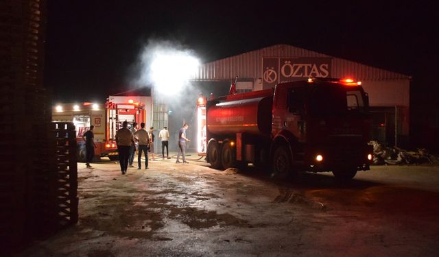 Manisa'da kereste fabrikasında çıkan yangın kontrol altına alındı