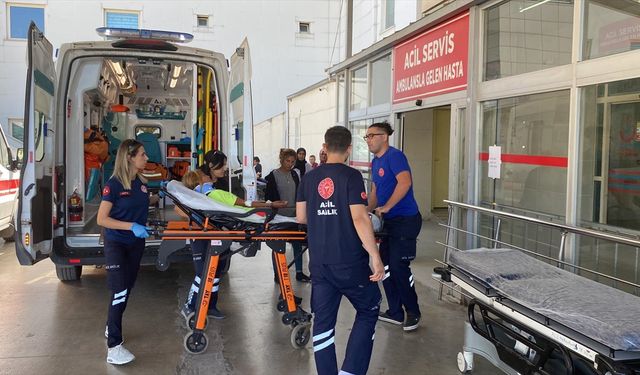 Adana'da kontrolden çıkarak kayaya çarpan minibüsteki 2 kişi yaralandı