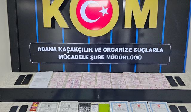 Adana'da tefecilik operasyonunda 3 zanlı tutuklandı