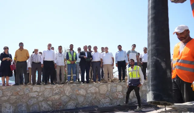 Muğla Milas'ta Gökbel'e çok amaçlı sosyal alan temeli