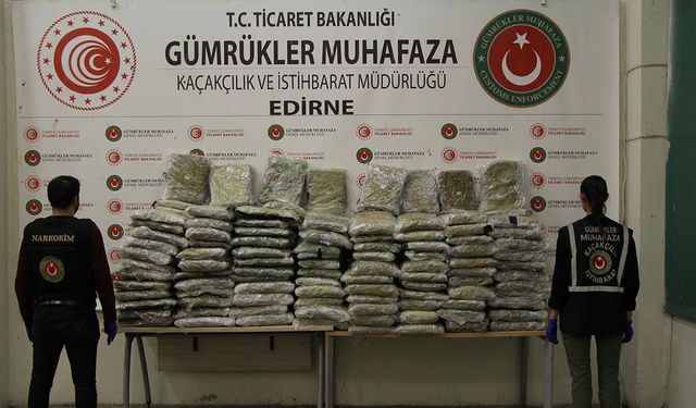 Edirne'de zehir tacirlerine göz açtırılmıyor: 5,2 ton uyuşturucu ele geçirildi