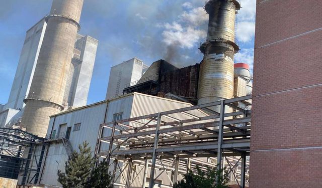 Sivas'ta termik santralde yangın