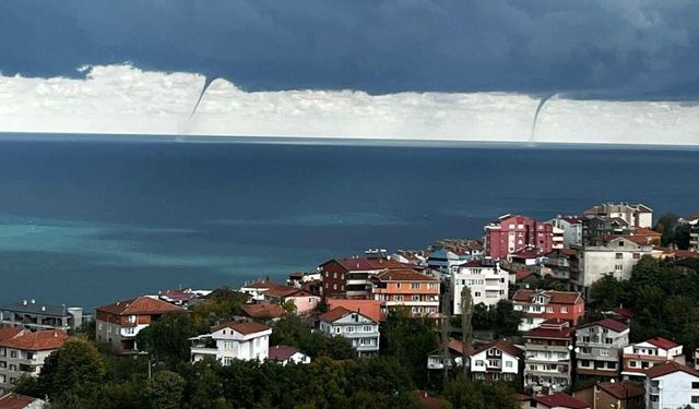 Zonguldak'ta denizde hortum oluştu