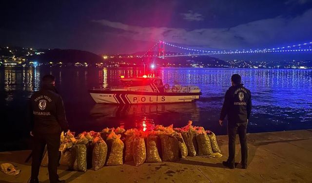 İstanbul'da kaçak midye avcılığı yapan 9 kişi yakalandı