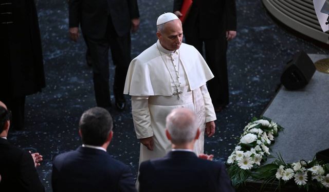 Papa 14. Leo, Ahmet Minguzzi'nin babası Andrea Minguzzi ile görüştü