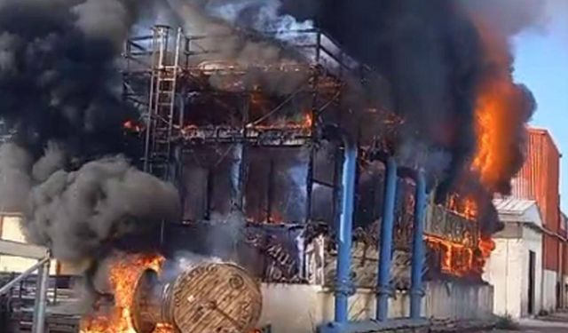 İzmir'de fabrikada çıkan yangın söndürüldü