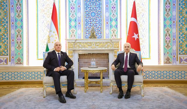 Numan Kurtulmuş, Tacikistan Ali Meclisi Temsilciler Meclisi Başkanı ile görüştü