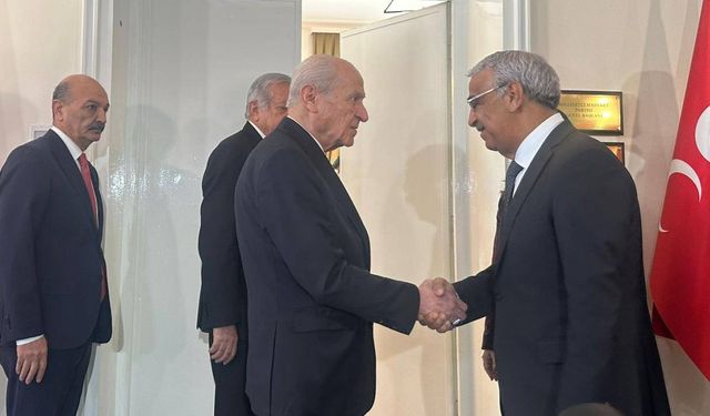 DEM Parti heyetinden Devlet Bahçeli'ye ziyaret