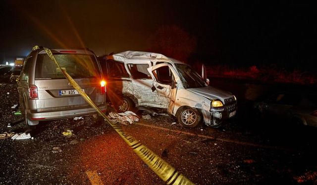 Mardin'de zincirleme kaza! Çok sayıda ölü ve yaralı var