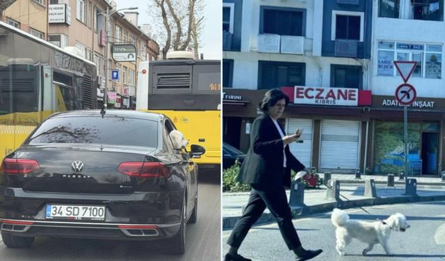 Üsküdar'da makam aracını köpeğe tahsis ettiler