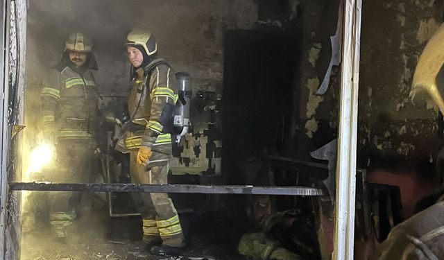 Bursa'da iş yerinde çıkan yangın söndürüldü