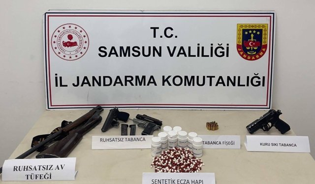 Samsun'da yasaklı madde operasyonunda 2 zanlı yakalandı