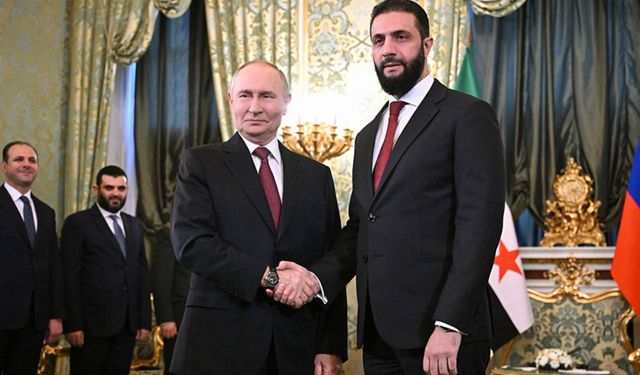 Rusya'da kritik görüşme: Putin ve Şara bir araya geldi
