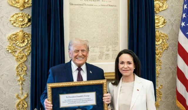 Machado Nobel'i Trump'a verdi