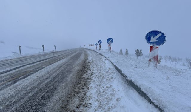 Ardahan'da kar ve tipi ulaşımı aksatıyor