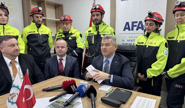 Artvin Valisi Ergün'den Ardanuç'taki çığ olayına ilişkin açıklama