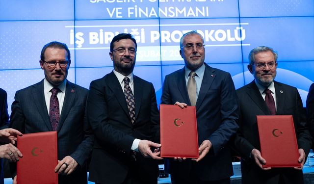 Bakan Işıkhan, 'Sağlık Politikaları ve Finansmanı İşbirliği Protokolü' imza töreninde konuştu