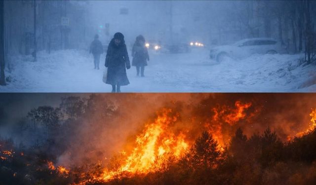 Kuzey donuyor, güney yanıyor
