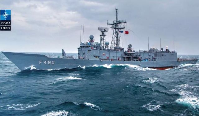 NATO'dan TCG fırkateynine ilişkin paylaşım