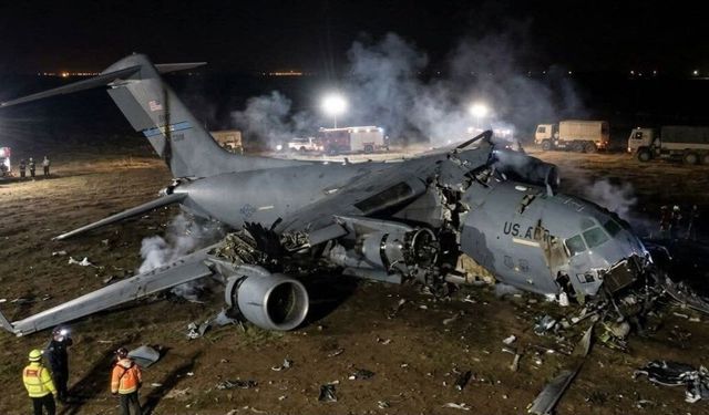 Irak'ta düşen ABD uçağında 6 mürettebat öldü