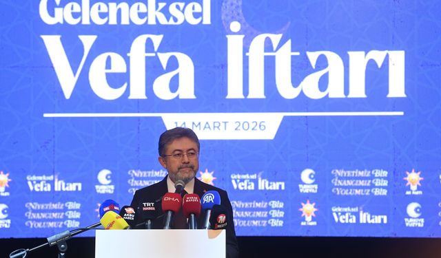 Bakan Yumaklı, Kahramanmaraş'ta 'Vefa İftarı'nda konuştu