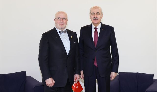 Numan Kurtulmuş, Litvanya Meclis Başkanı Olekas ile Zagreb'de görüştü