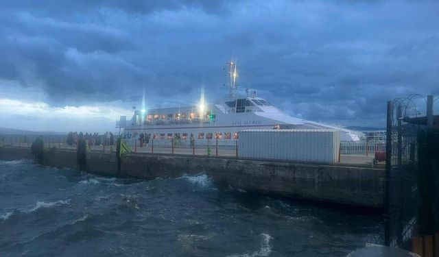 Bazı deniz seferleri iptal oldu