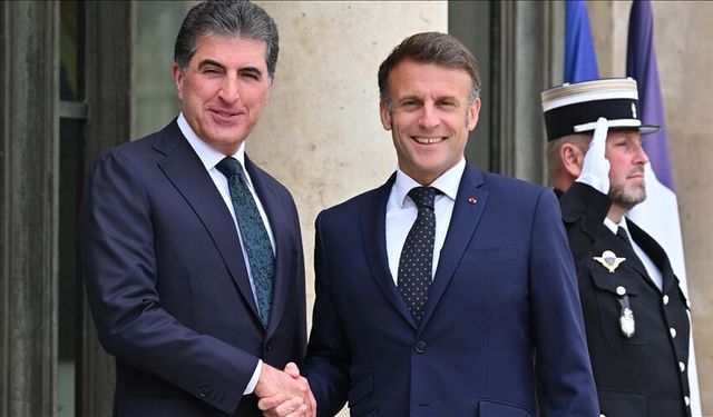 Barzani ile Macron görüştü