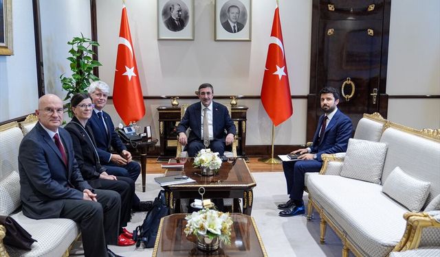 Cumhurbaşkanı Yardımcısı Yılmaz, İsviçre'nin Ankara Büyükelçisi'ni kabul etti