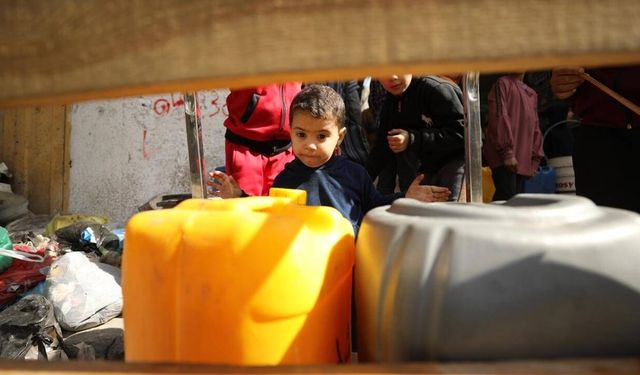 Gazze'de 500 bin kişi içme suyundan mahrum kaldı