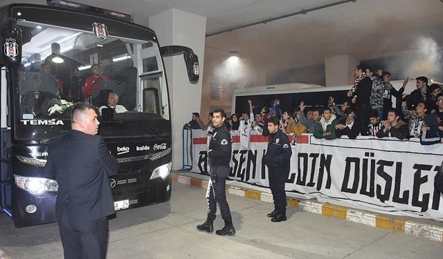 Beşiktaş kafilesi Samsun'da