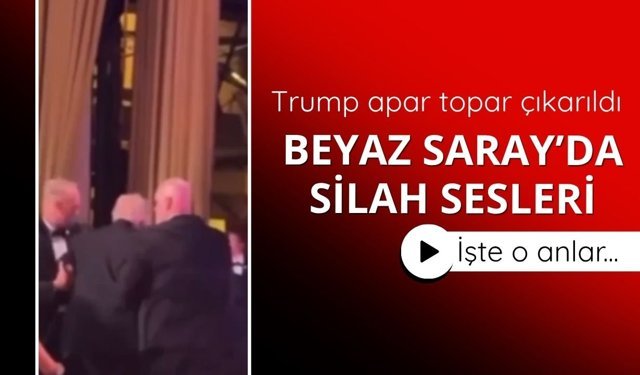 Beyaz Saray'da silah sesleri! Trump çıkarıldı