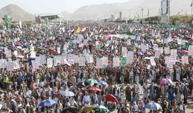 Yemen'de Filistin ve Lübnan'a destek seli