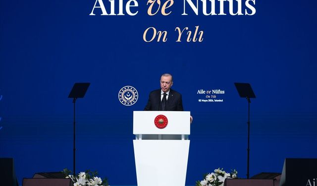 Başkan Erdoğan, Aile ve Nüfus 10 Yılı Vizyon Tanıtım Programı'nda konuştu