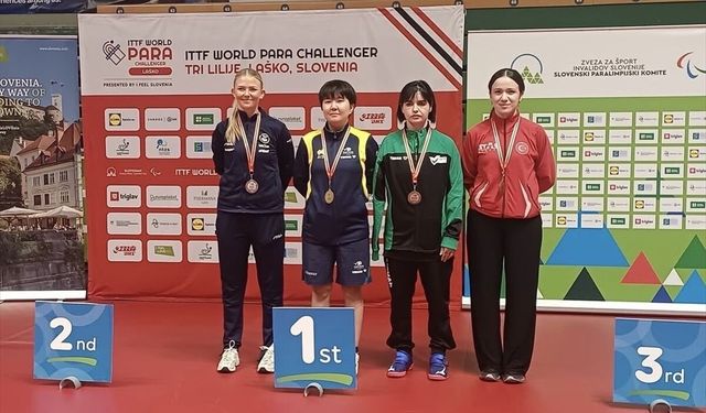 Milli para masa tenisçiler, Slovenya'daki turnuvada 2'si altın 4 madalya kazandı