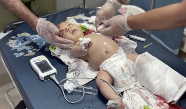 Katil İsrail Gazze'de yine çocukları vurdu
