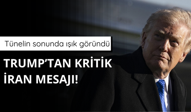 Trump'tan kritik İran mesajı! Acele etmeyin