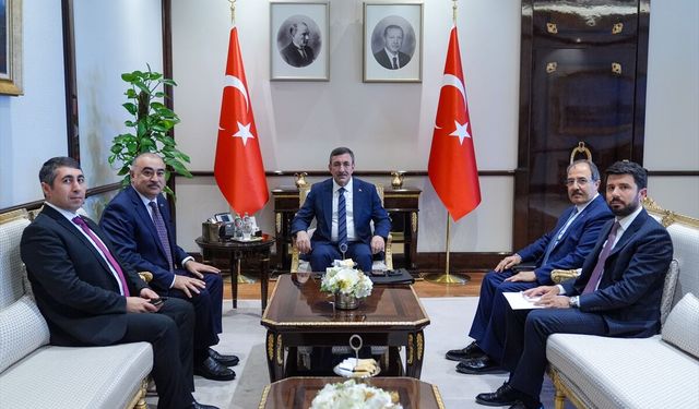 Cumhurbaşkanı Yardımcısı Yılmaz, Azerbaycan'ın Ankara Büyükelçisi'ni kabul etti