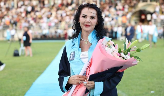 Kanseri yenen kızının desteğiyle bölüm ikincisi oldu