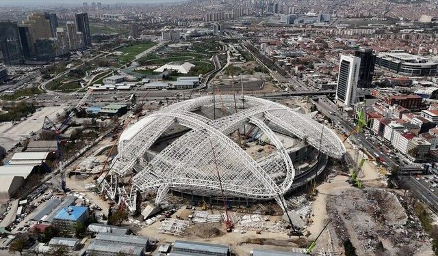 Bakanlar dan Ankara'daki yeni stadyuma ilişkin paylaşım