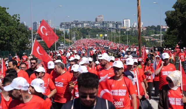 'İrade Bizim, Zafer Bizim' yürüyüşü tamamlandı
