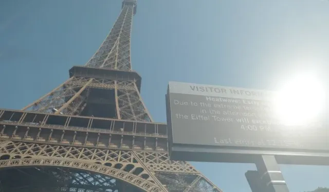 Eyfel Kulesi'ne sıcak engeli