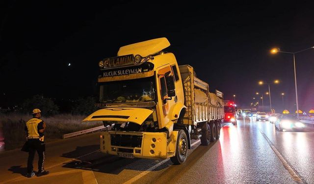 Facianın önüne geçildi: Freni patladı, polis yolu boşalttı