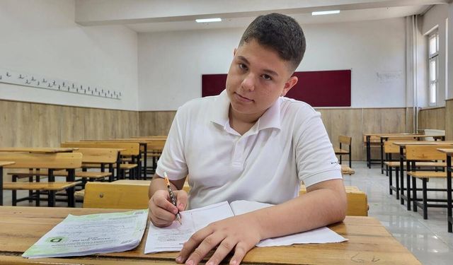Ağabeyi gibi LGS'den o da tam puan aldı