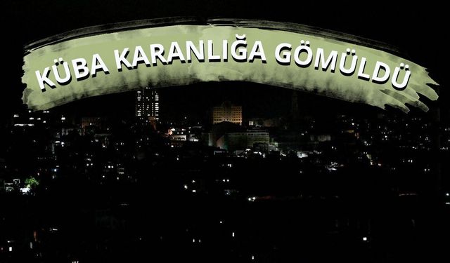 Küba karanlığa gömüldü